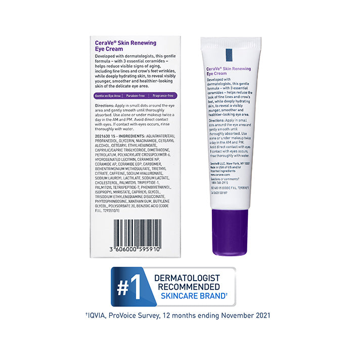 CeraVe Skincare Moisturizers Facial Moisturizers Skin Renewing Eye Cream