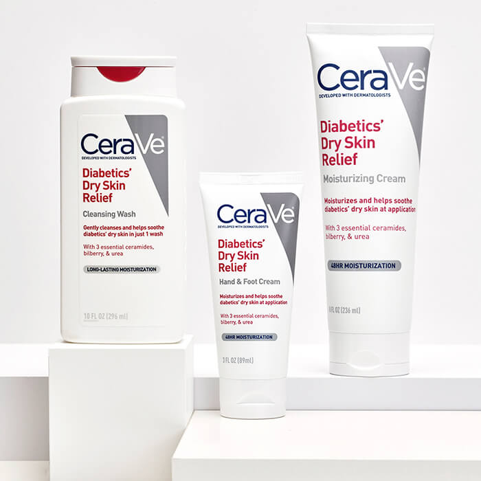 CeraVe Skincare Diabetic Skin Diabetics Dry Skin Relief Moisturizing Cream
