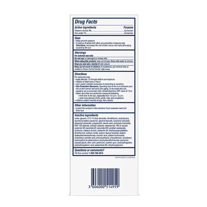 CeraVe Sunscreen Face Hydrating Mineral Sunscreen Face Lotion Spf