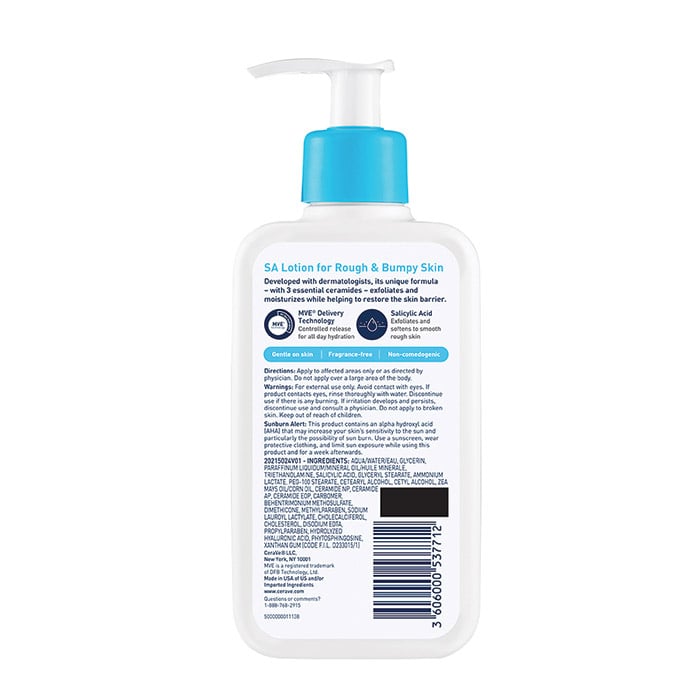CeraVe Skincare Moisturizers Sa Lotion For Rough And Bumpy Skin